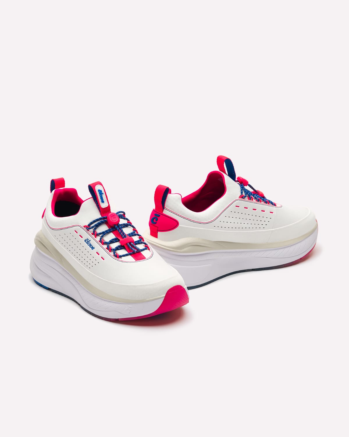 Women's Forte 2 - White / Electric Red / Blue