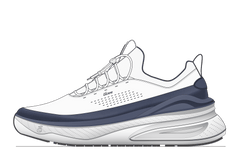 WHITE / NAVY