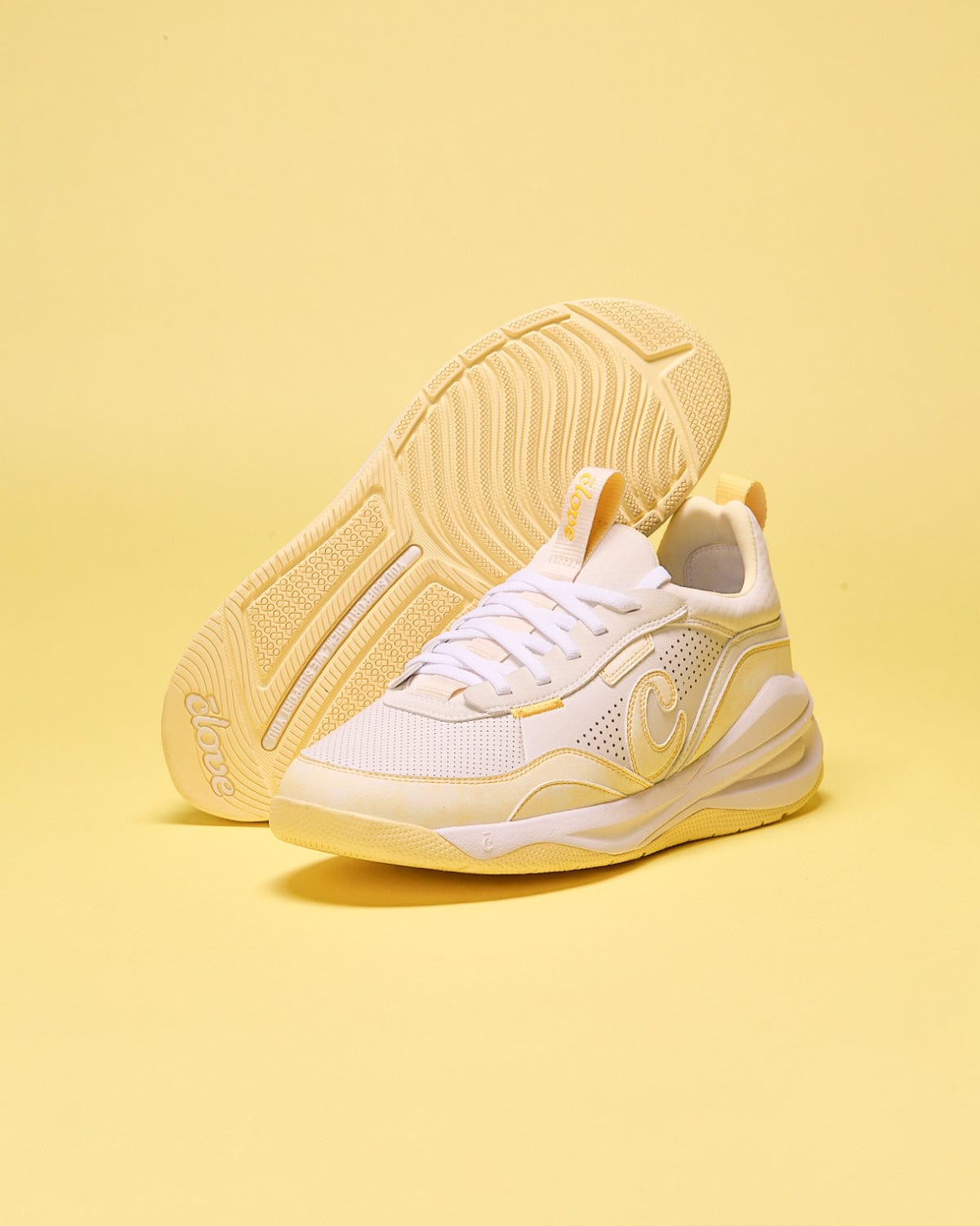 Women's Strada - White / Brushed Yellow