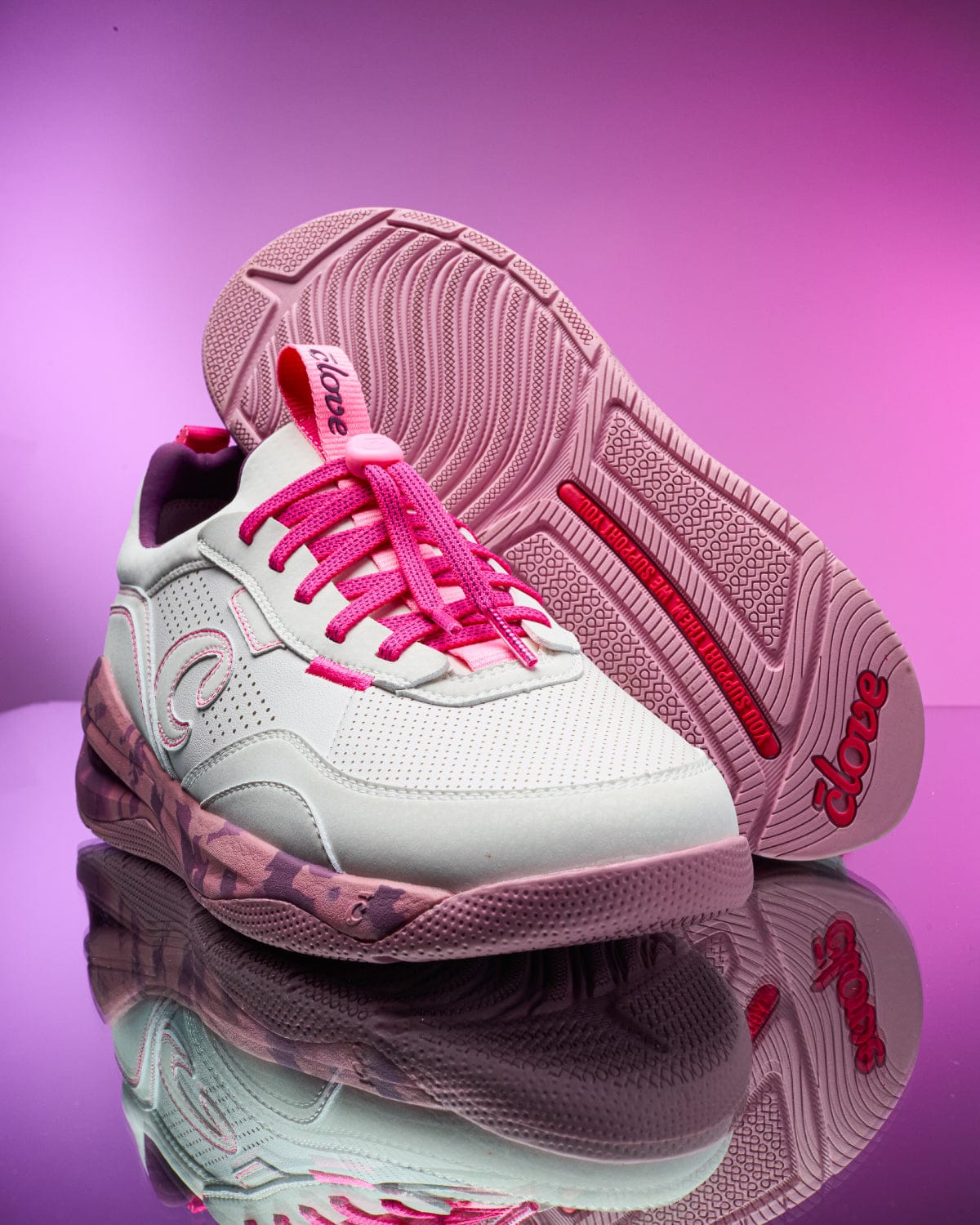 Women's Strada - White Mauve Marble