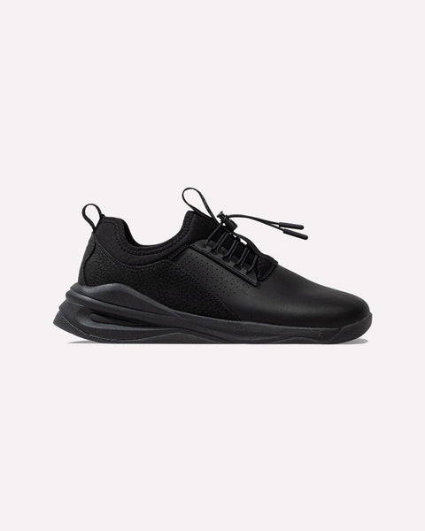 All Black Men's Sneakers for Healthcare Workers Clove