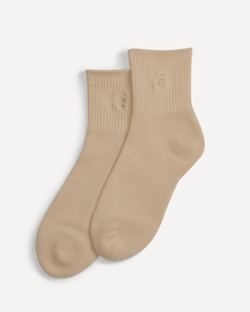 Quarter Socks - Taupe
