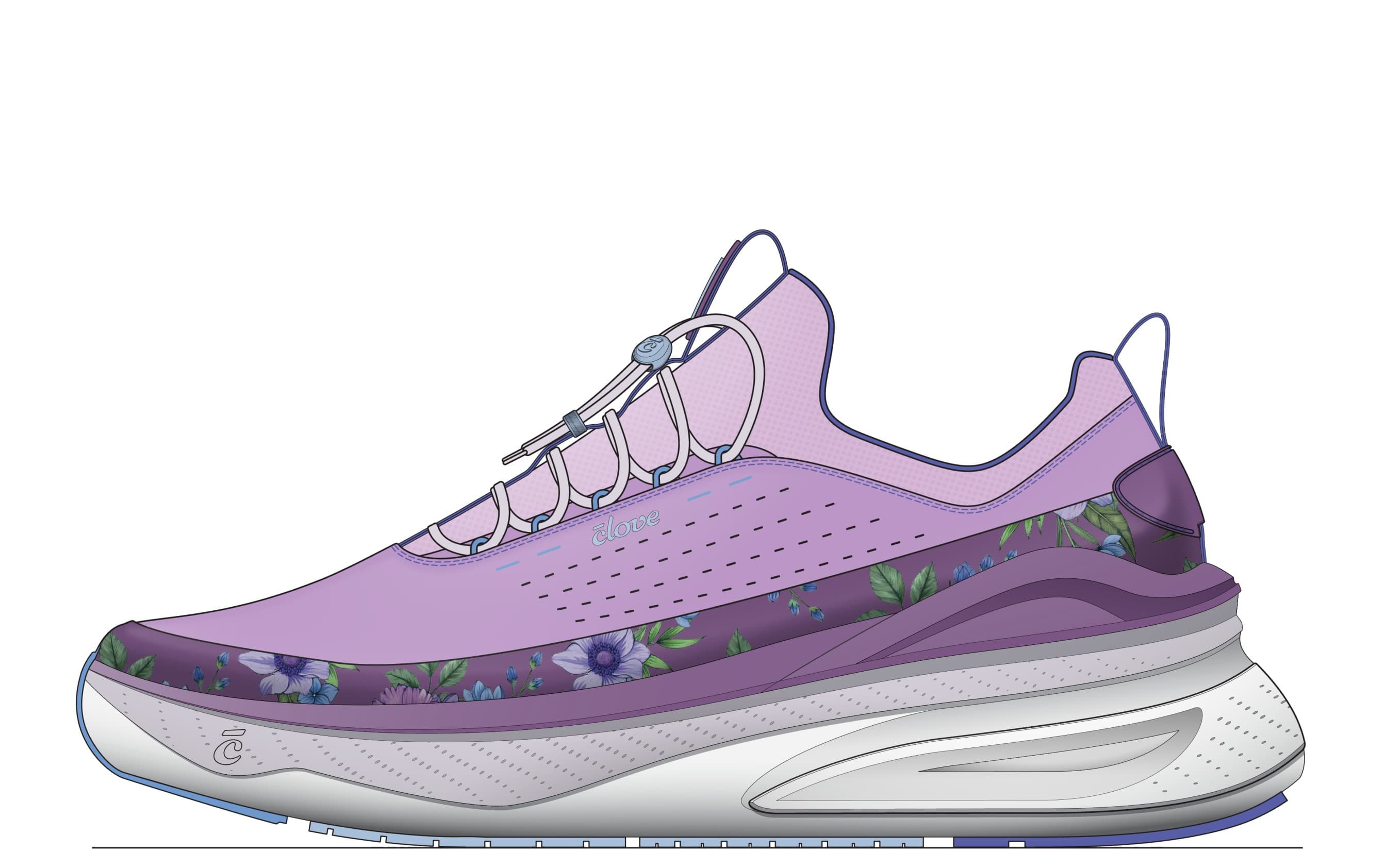 Women's Forte 2 - Light Violet Floral [B2B ONLY]