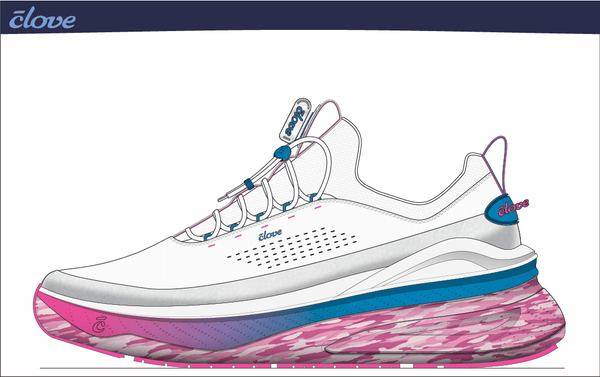 Women's Forte 2 - White Pink Marble [B2B ONLY]