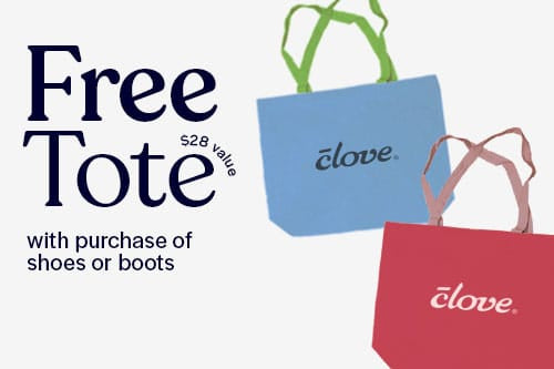 Free Tote with Purchase of shoes or boots. $28 value.