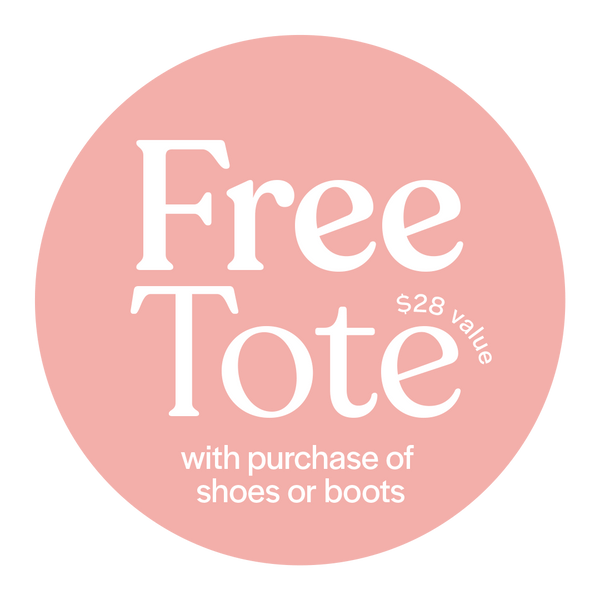 Free Tote, $28 value, with purchase of shoes or boots