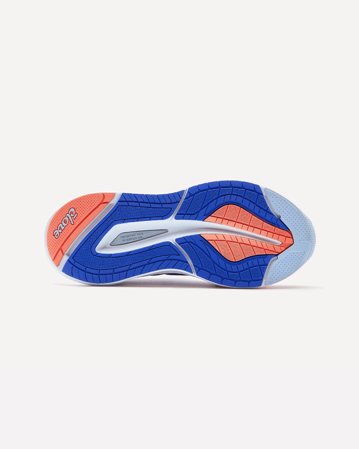 Women's Blue and Orange Shoe Clove