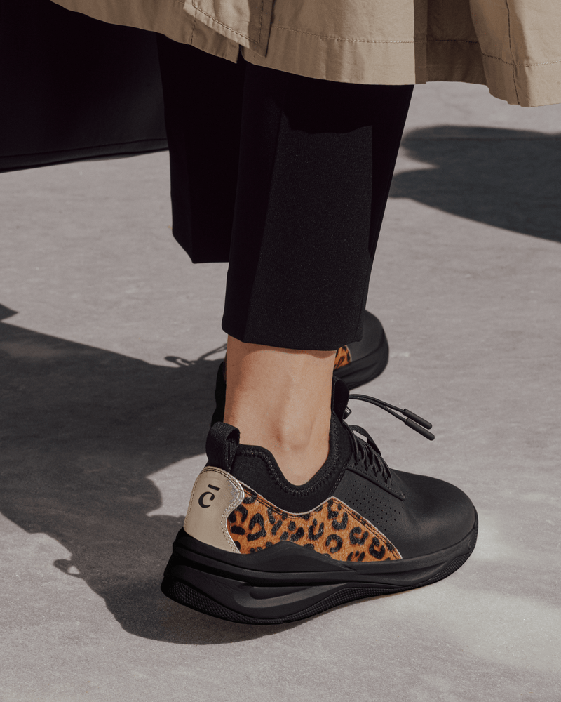 Black leopard deals shoes