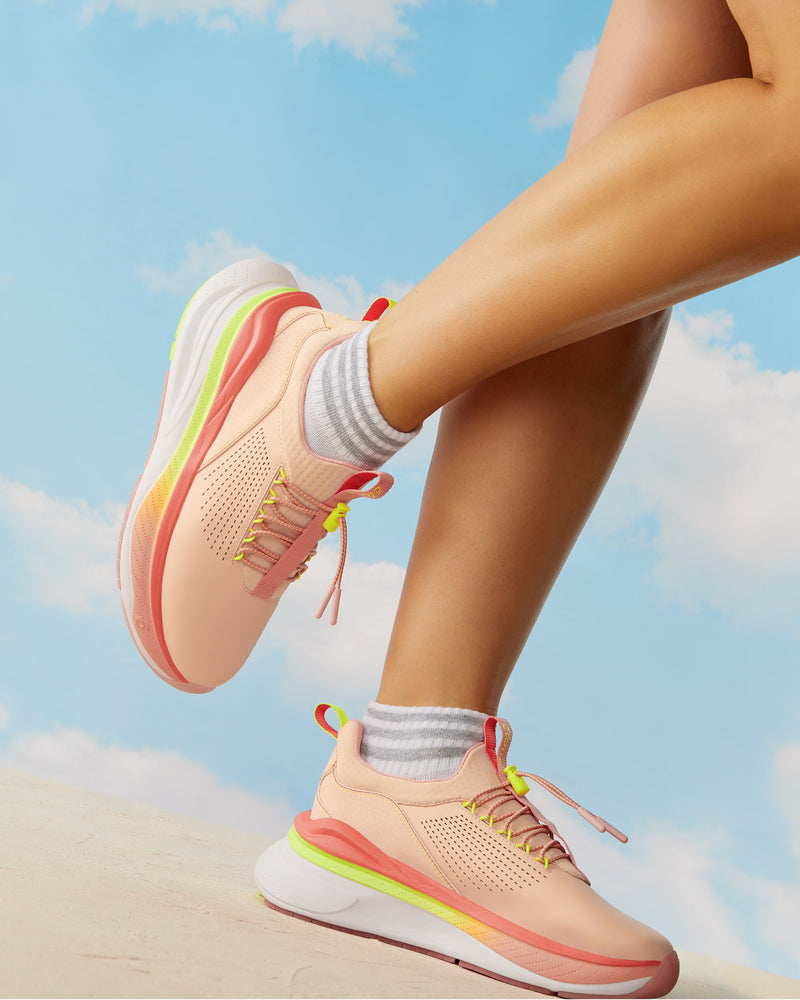 Women's Forte - Peach / Neon Yellow