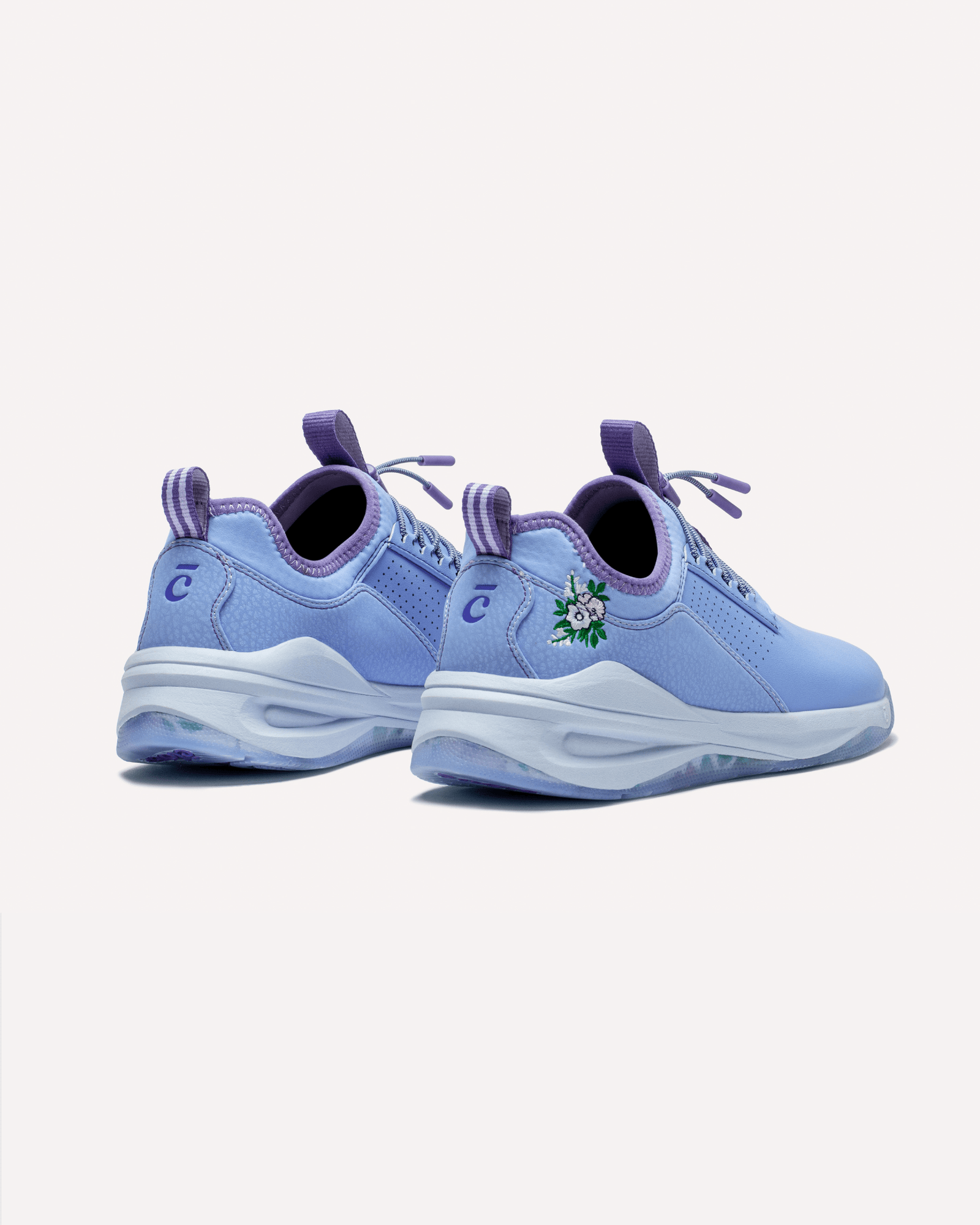 Men s Blue Floral Shoes for Healthcare Workers Clove