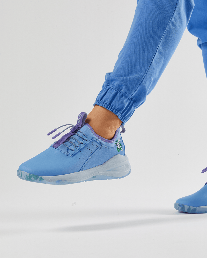 Nike blue floral sales shoes