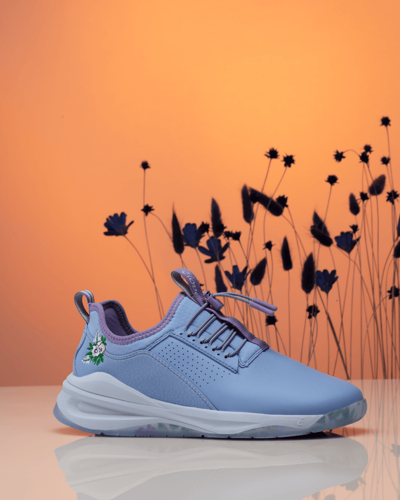 Blue sales flower shoes