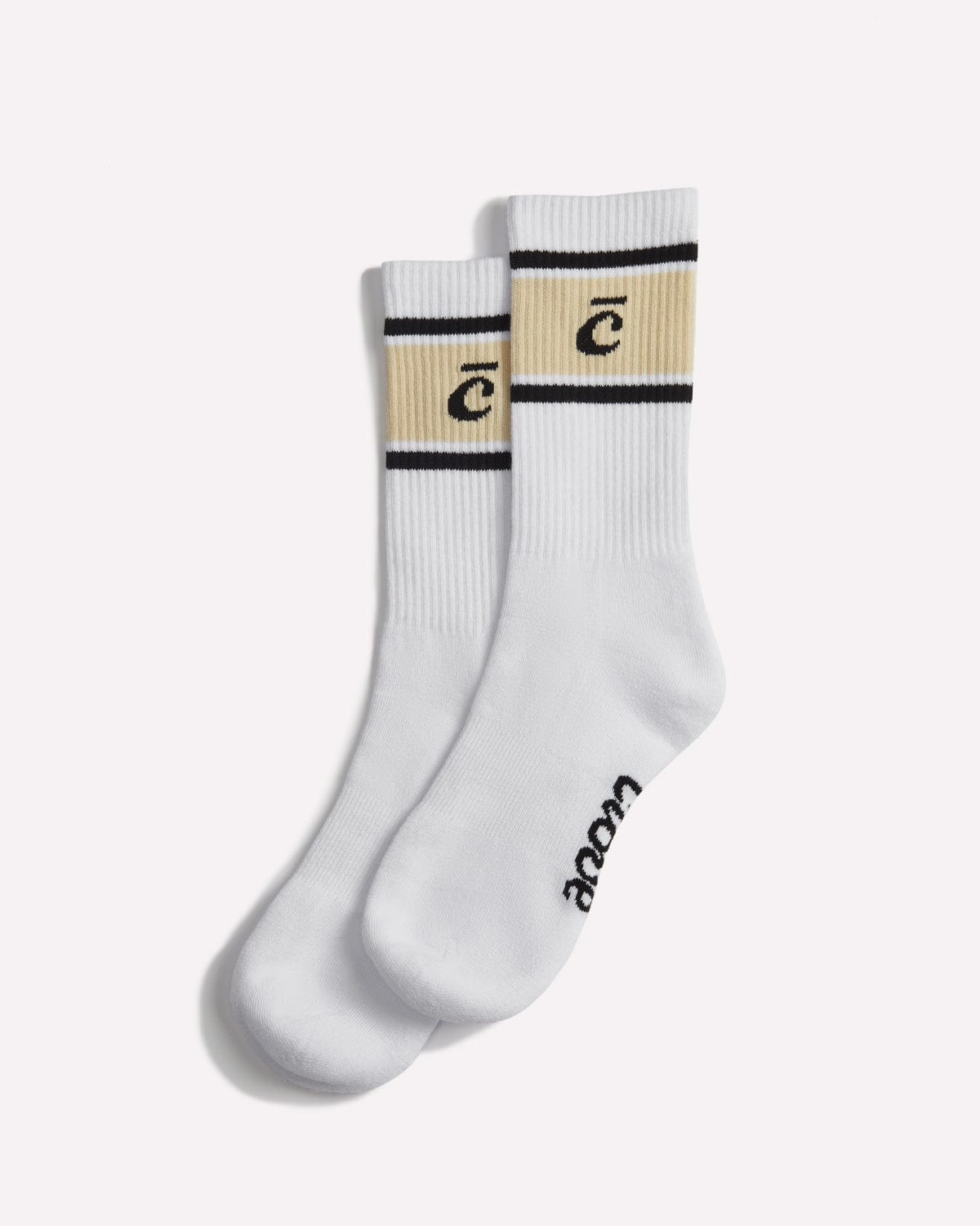 Crew Socks Sand Retro Stripe