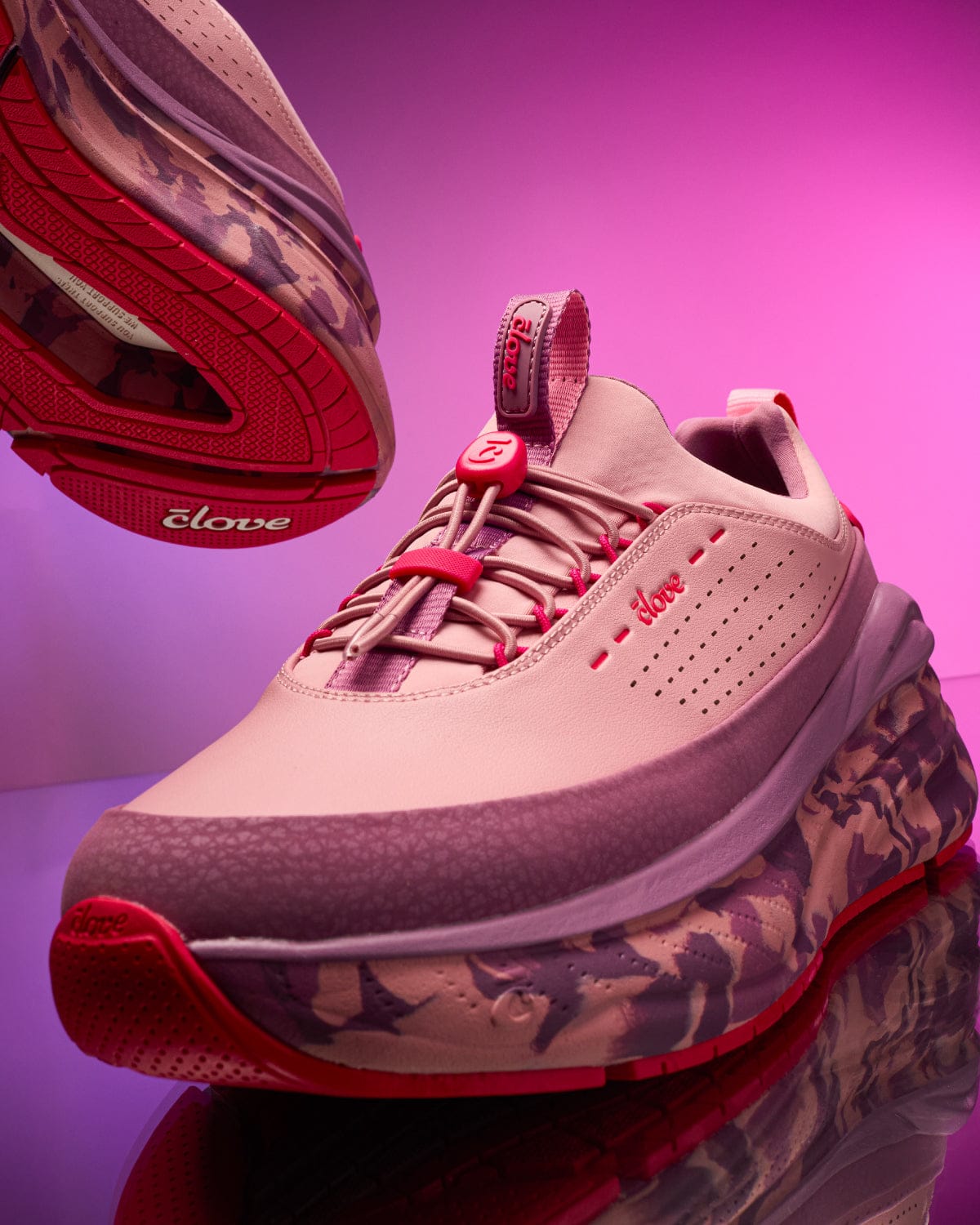 Women's Mauve Sneakers for Healthcare Workers | Clove