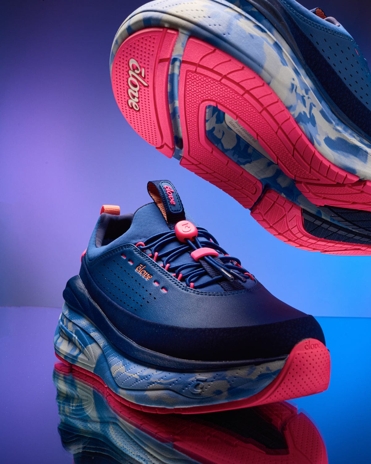 Women's Navy Sneakers for Healthcare Workers | Clove