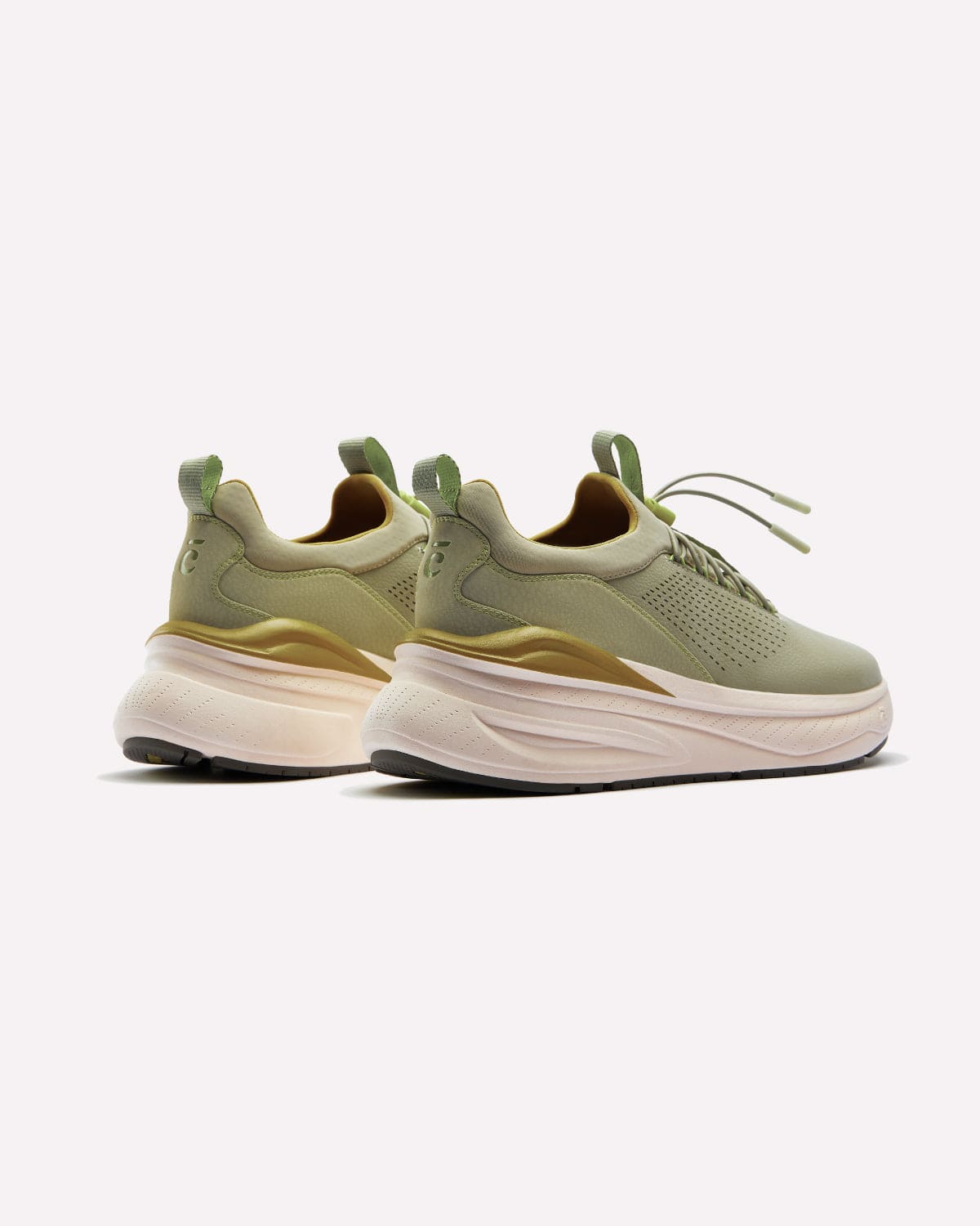 Women s Waterproof Sand and Moss Green Sneakers Clove