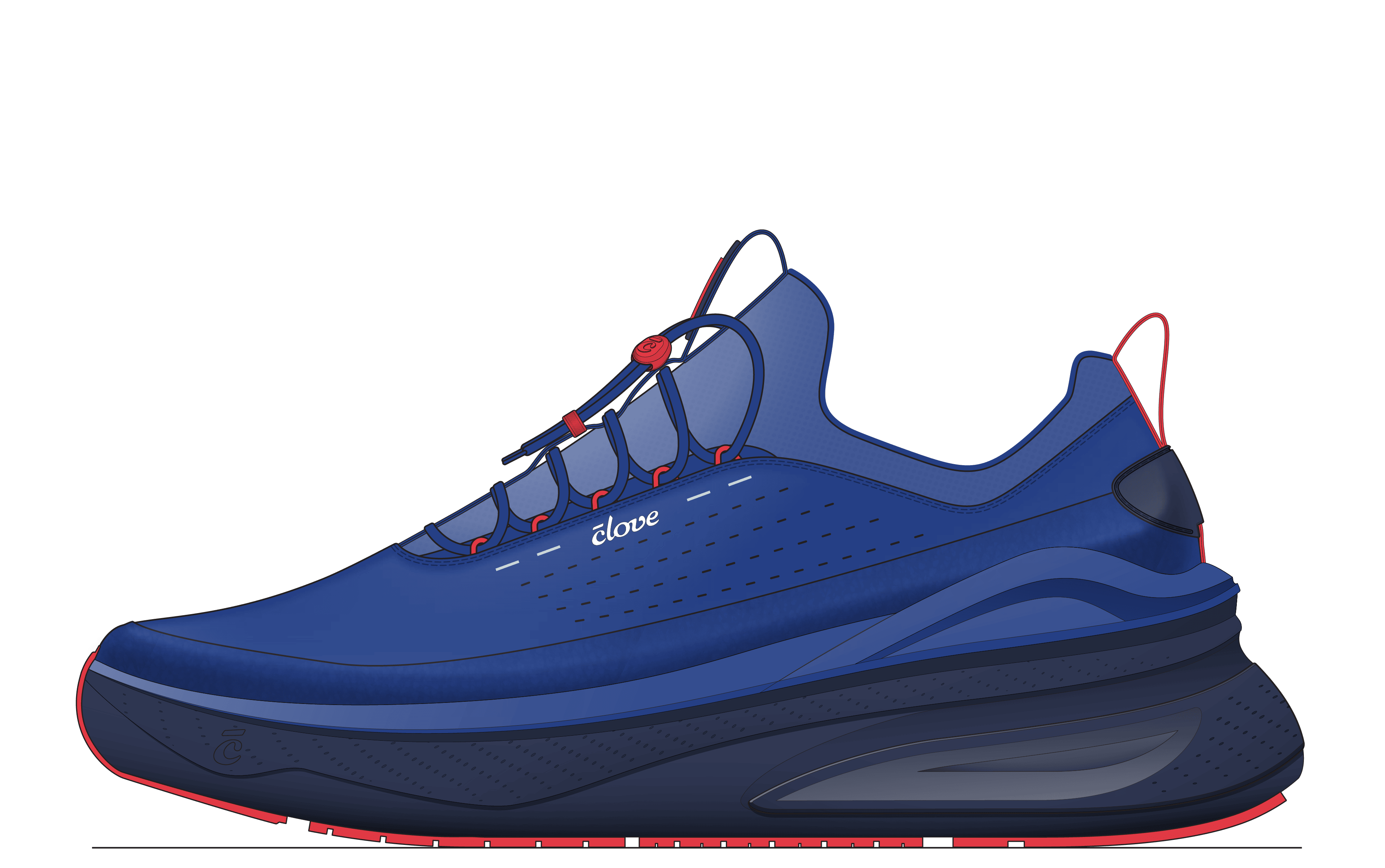 Men's Forte 2 - Cobalt / Navy / Red [B2B ONLY]