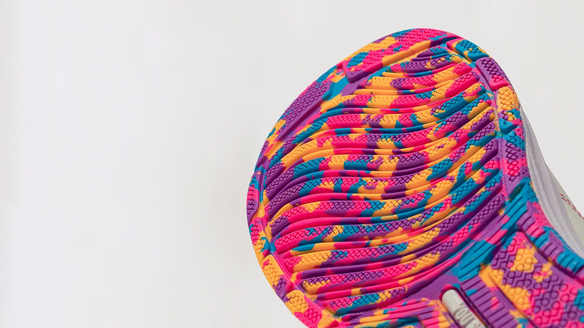 Men's White Rainbow Sole Shoes for Healthcare Workers Clove