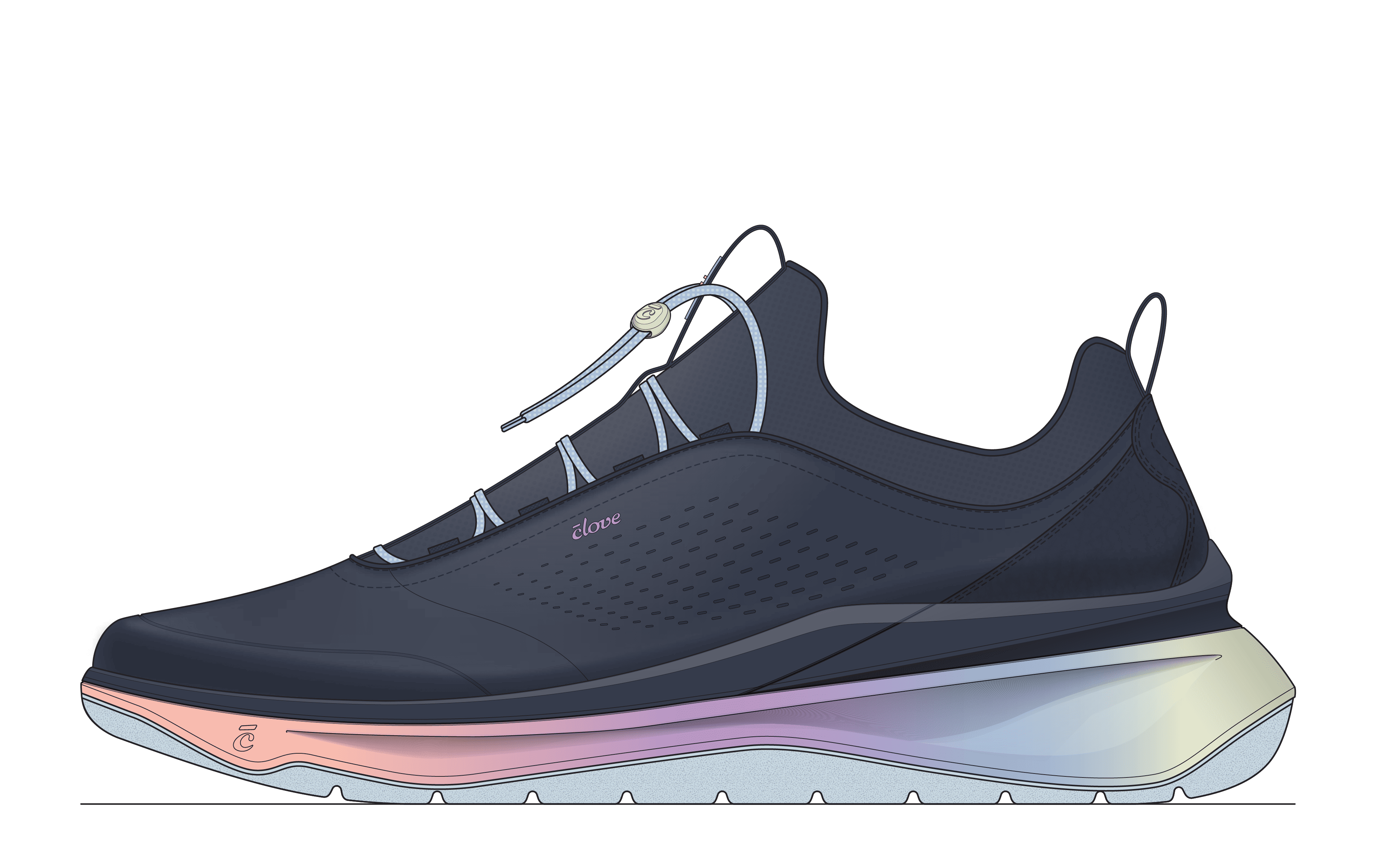 Men's Prima - Navy / Sherbet Fade [B2B ONLY]