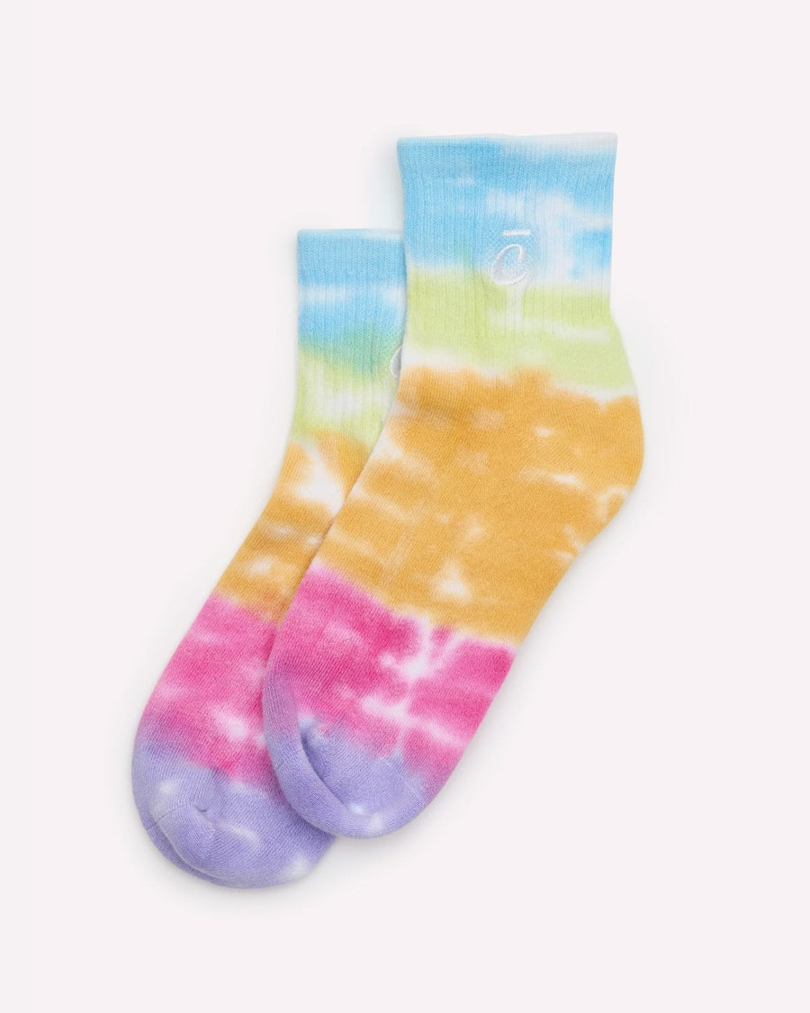 Quarter Socks - Rainbow Tie Dye