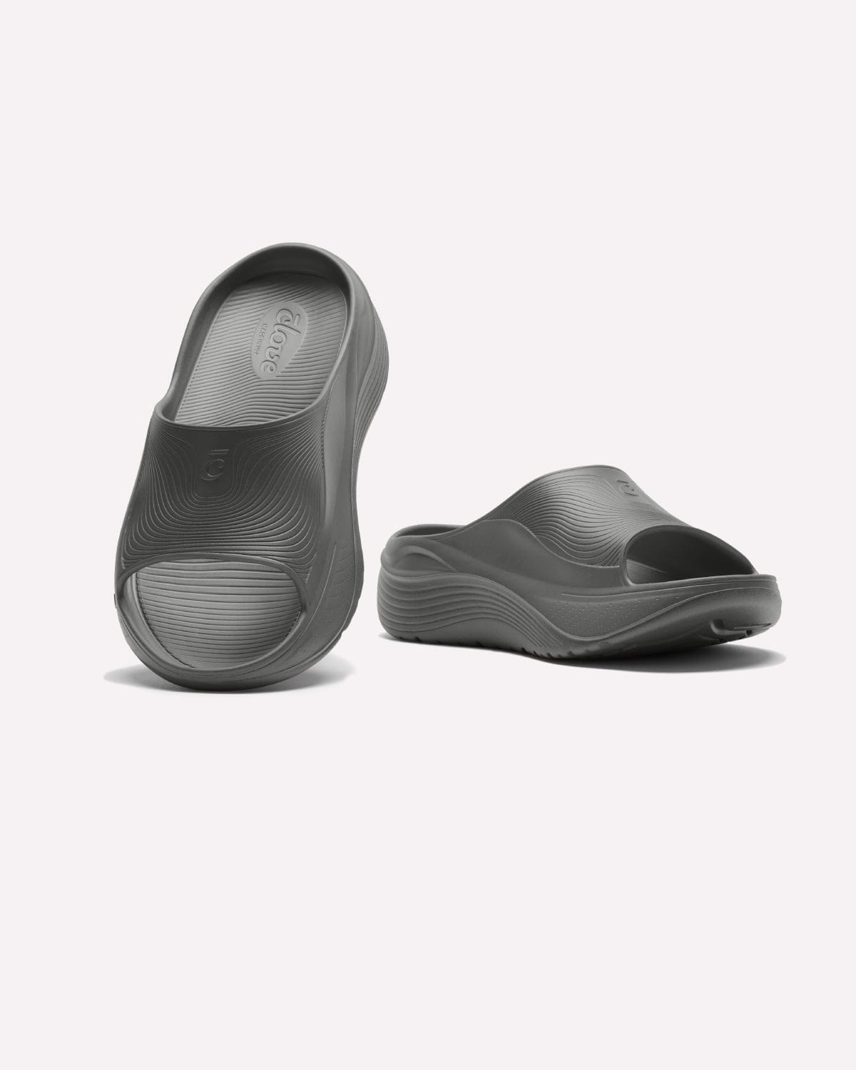 Women's Grey Slides | Clove
