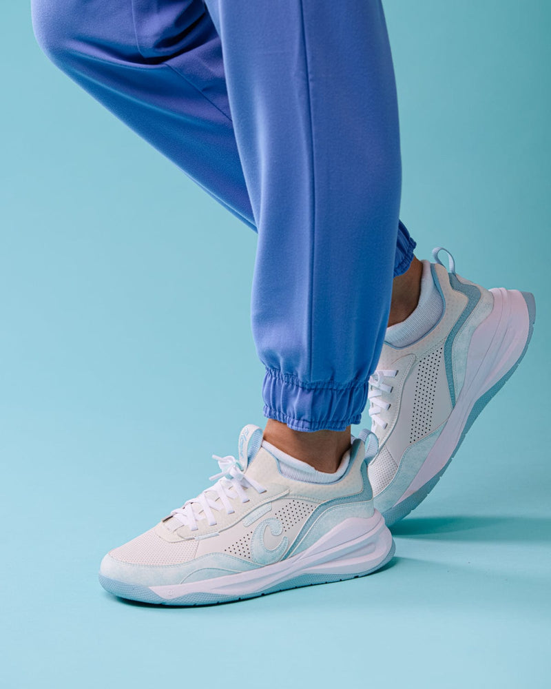Women's Strada - White / Brushed Aqua