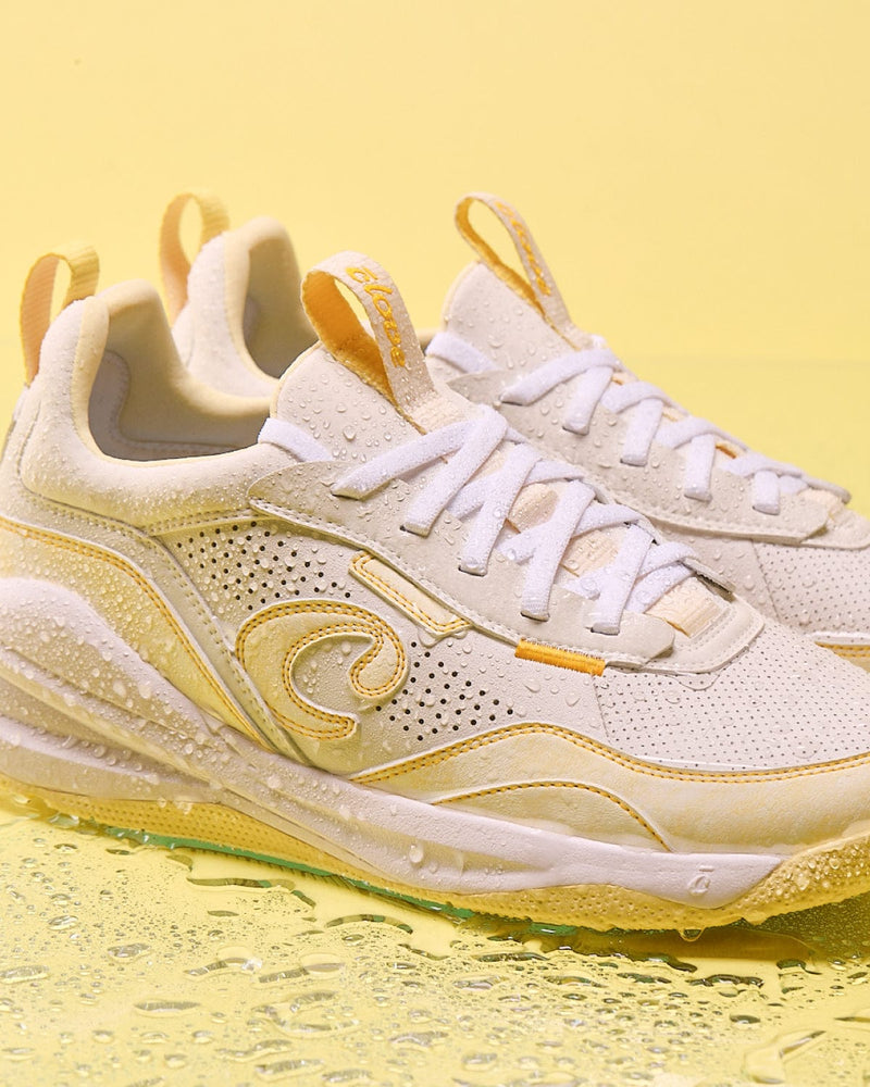 Women's Strada - White / Brushed Yellow