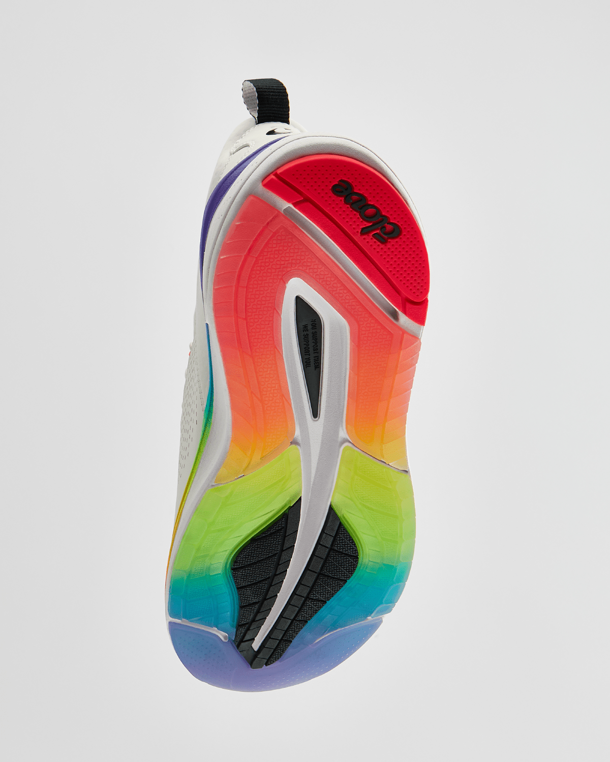 Men's Waterproof White Sneaker with Rainbow Sole | Clove