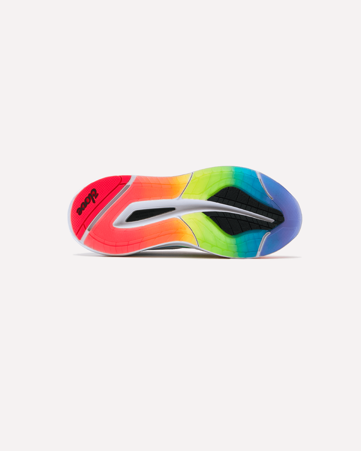 Women s Waterproof White Sneaker with Rainbow Sole Clove