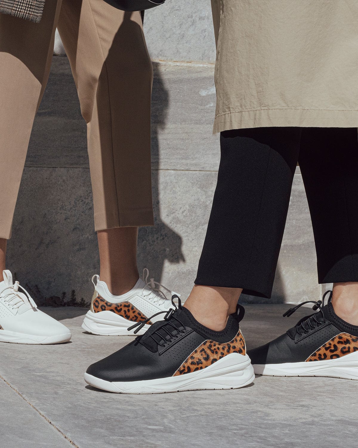 Men's Black Animal Print Sneakers for Healthcare | Clove