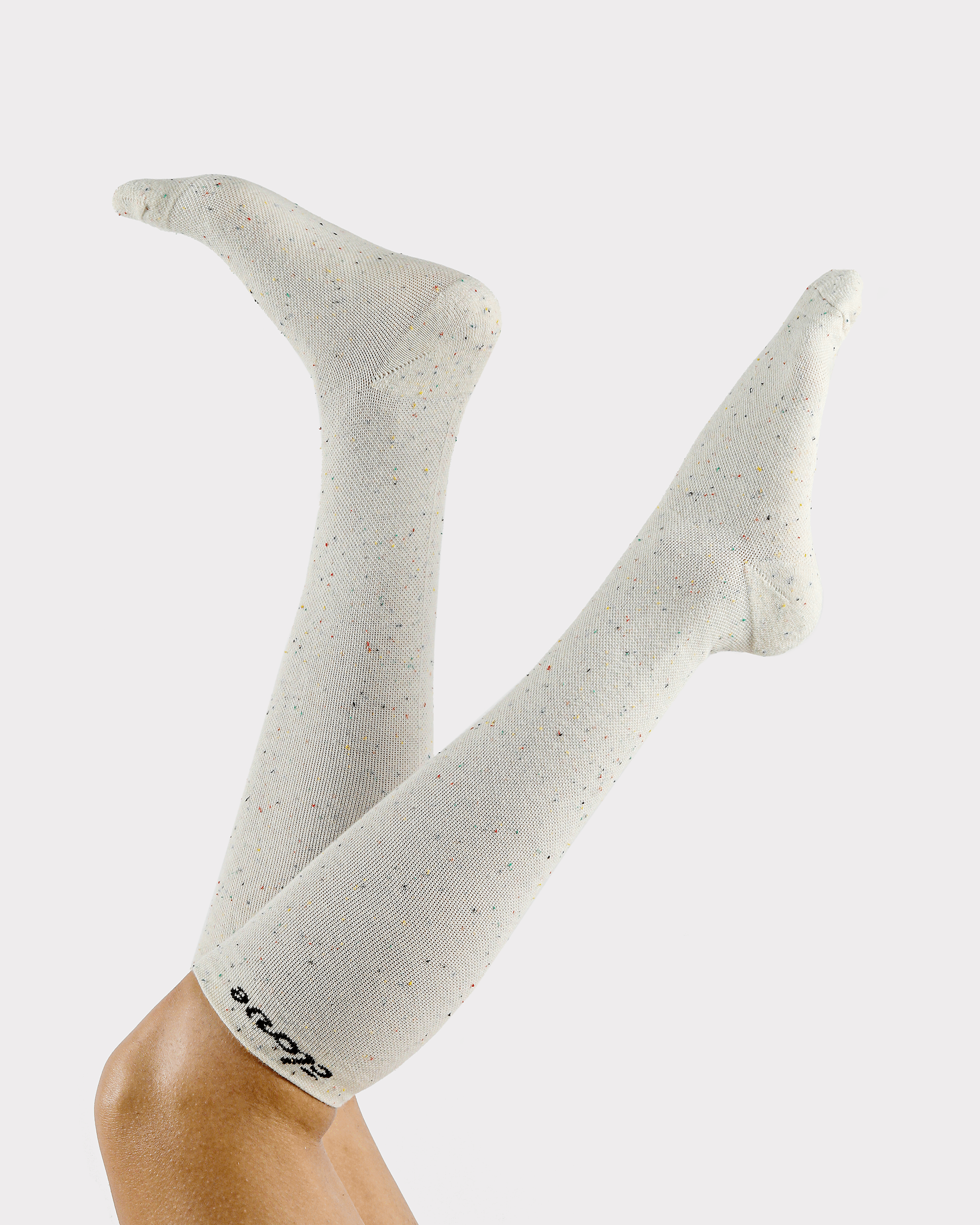 White Compression Socks for Healthcare Workers Clove