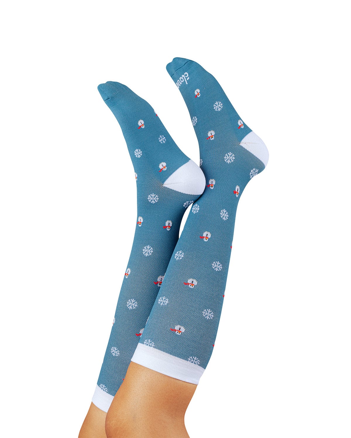 Holiday Compression Socks for Healthcare Workers Clove