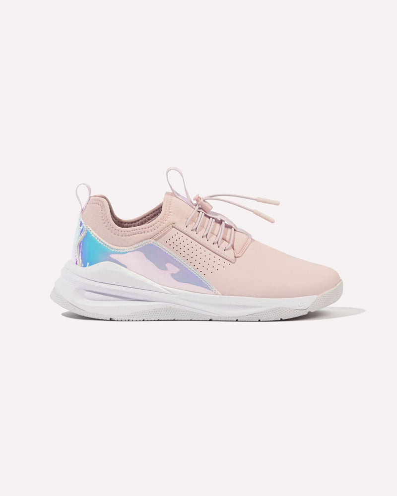 Women's Pink Holographic Sneakers for Healthcare | Clove