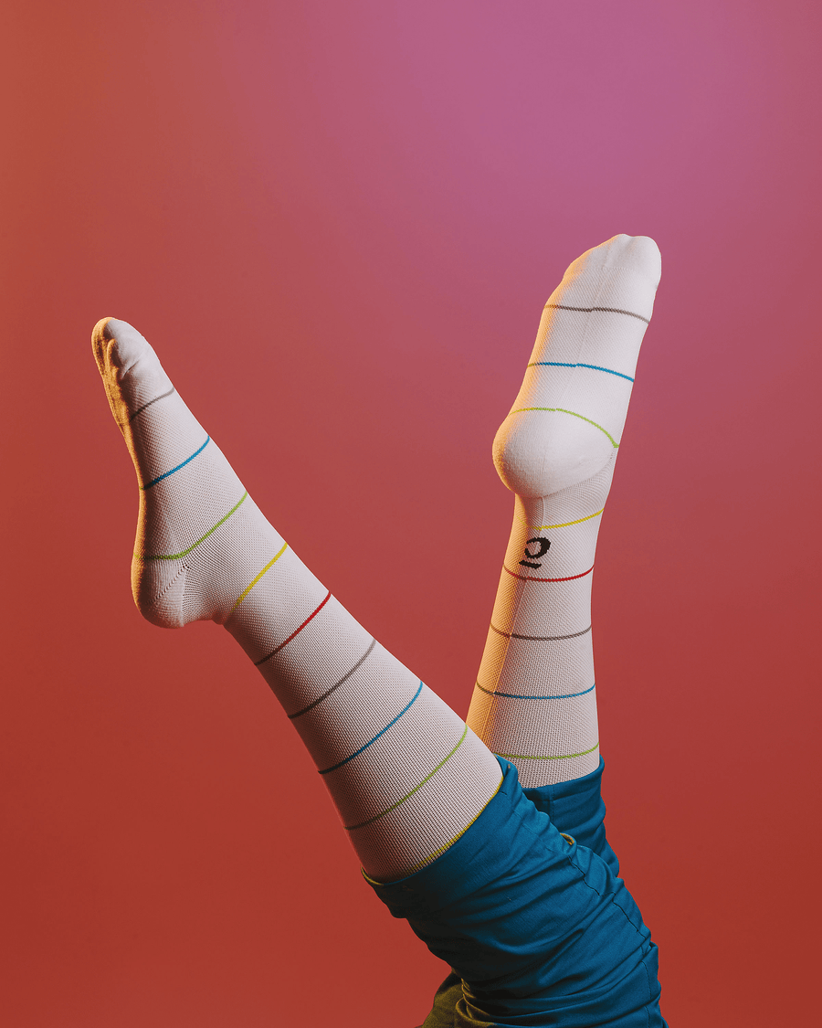 Compression Socks - Rainbow Rings