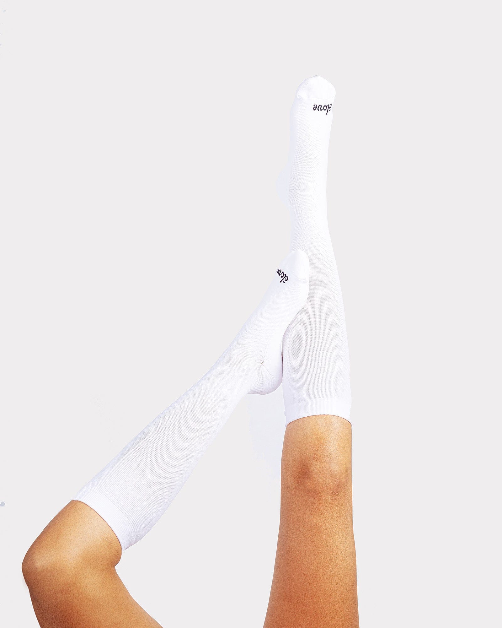White Compression Socks for Nurses Clove